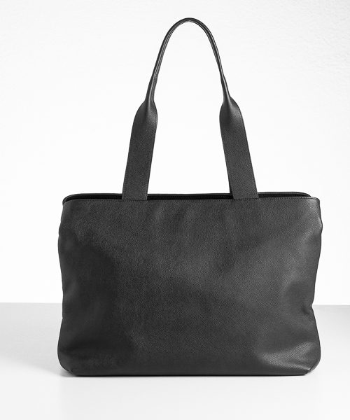 Borsa a spalla tre scompartimenti. Colore nero. Modello toffee big